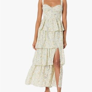 Astr Floral Tiered Maxi Dress